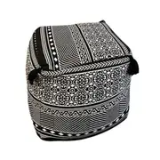 SOGA 42cm Black Premium Polyester Cotton Cushion with EPP Particle Insert Home Decor