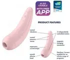 Satisfyer Curvy 2+ Clitoral Sucker Rechargeable Vaginal Stimulator with App