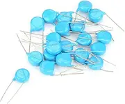 20 Pcs Blue Ceramic Capacitor, 1nF 0.001uF 1000pF 102 20KV High-Capacitance High Voltage Capacitor, for Small Electronic Equipment