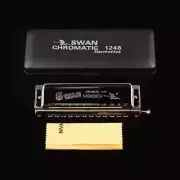 Chromatic harmonica 12 holes 48 tone C reed swan harmonica 100% New