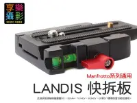 在飛比找Yahoo!奇摩拍賣優惠-[享樂攝影] LANDIS 雲台快拆板 快裝板 通用Manf