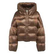 [Max Mara The Cube] Max Mara The Cube Hooded Puffer Jacket 36 IT BROWN