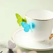 10Pcs Silicone Wine Glass Charm Butterfly Wine Glass Identify Cup TaDD