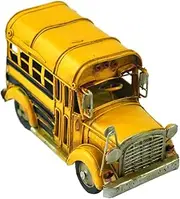 Ciieeo Vintage Bus Model Decoration for Home Bar Club Classic Car Model Lightweight Vintage Style for Collectors