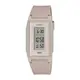 【CASIO 卡西歐】輕巧電子錶 淡粉色 環保材質錶帶 生活防水 LED照明 LF-10WH(LF-10WH-4)