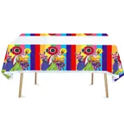 Rainbow Friends Theme Tablecloth Plastic 180cm x 108cm