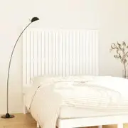 Wall Headboard White 140 cm Solid Wood Pine