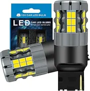 Zyvirexa 7440 LED Reverse Light Bulbs Compatible For Honda Civic 1996-2000 & 2004-2012 (Sedan), White Light, Plug and Play, Pack of 2