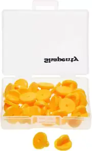 30PCS Butterfly Clutch PVC Rubber Pin Backs Keepers Uniform Badge Comfort Fit T
