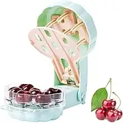 1Pc Cherry Pitter Remover, Cherry Stoner Pitter Cherry Corer,Pressing 6-Hole Cherry Pitter Remover, Olive Pitter Tool Pitter Remover,Cherry and Olive Pitter, Cherry Olive Pitter Remover Stoner Tool