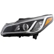 Driver Side Headlight For Hyundai Sonata 2015-2017 Halogen with Bulb(s) (for: Hyundai)