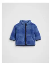 [Seed Heritage] Check Zip Jacket in Moody Blue
