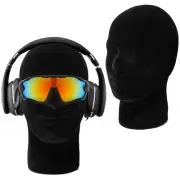 2 Pack Male Foam Mannequin Head Wig Display Holder, 11 Inch Man Manikin Stand Mo
