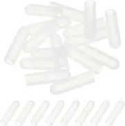 uxcell 5x25mm (IDxL) Rubber End Caps, 16 PCS Rubber Caps High Temp Tips Screw Silicone Flexible Thread Protector for Pipes Screw Blots Tube Fishing Jigs