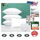 Luxury Waterproof Outdoor Pillow Inserts - Set of 4 Rectangle Cushions, 16x24