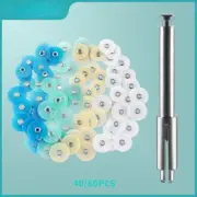 40/80Pcs Dental Polishing Discs Gross Reduction Contouring Mandrel Stripes Set