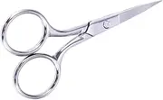 VINTORKY Stainless Steel Eyebrow Scissors with Curved Tips Precision Trimming for Nose Hair Beard and Eyelashes Ergonomic Handle for Comfortable Grip Grooming Tool for Men