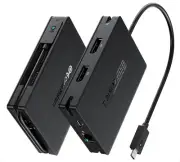 8-in-1 Portable 40Gbps USB4 Hub USB 4 Dock Dual DisplayPort 4K@60Hz