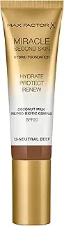 Max Factor Miracle Second Skin Hydrating Foundation, Neutral Deep