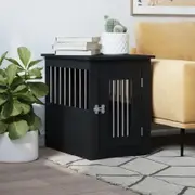 Dog Crate Furniture Black 45x62x59 cm Engineered Wood