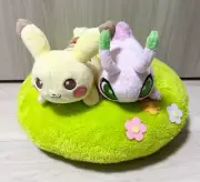 RARE Pikachu & Celebi Plush doll Cushion Exclusive to JAPAN Kuji 2020