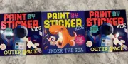 New Lot of 3 Paint by Sticker 2 -Outer Space Books And 1- under The Sea Kids