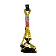 FR100 Gail Force Yellow Float Rope Soft Nylon with 6 Foam Handles Easy Storage