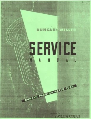 Duncan - Miller Service Parking Meter manual PDF on thumb drive