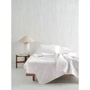 Linen House Kind Double Cotton Bedding Quilt - White
