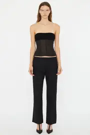 TULLE OVERLAY CORSET