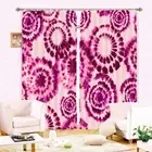 Great Cherry Flower Red 3D Blockout Photo Print Curtain Fabric Curtains Window