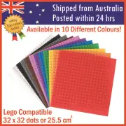 Building Blocks Base Plate Lego Compatible Baseplate 32x32 Studs 25.6 x 25.6 cm