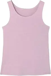 [Atsugi] 47210RS 47210RS Casual Tank Top, Non-See-Through, Thermal Compression at Neckline and Armholes, Tagless, Light Purple, S Regular