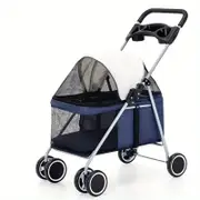 Outdoor Pet Stroller With Cup Holder