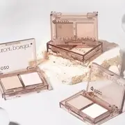 ROZO - Mini Two-Tone Contouring Palette - 2 Types P02# Sparkling champagne - 2.4g