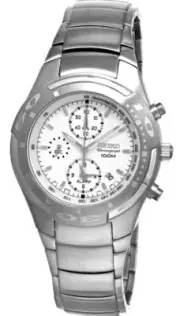 SEIKO Alarm Chronograph Tachymeter 42MM Men's Watch SNA163
