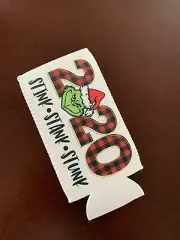 12oz Slim Can Koozie 2020 Stink Stank Stunk Grinch