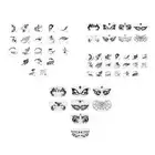 Halloween Face Painting Stencils Multiple Pattern for Kids Adults Masquerade