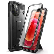 Full-body Rugged Holster Cover with Built-in Screen Protector & Kickstand for Iphone 13 Pro