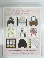 Doll House Design for Makers Pattern | Joy Studio | Eight Applique Rooms by J. W