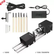 100W Mini Lathe Woodworking Lathe Metal Dustproof Cover For Grinding Polishing
