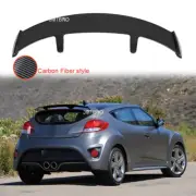 52" Car Carbon Fiber Rear Trunk Spoiler Lip Tail Wing For Hyundai Veloster Turbo (for: Hyundai)