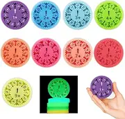 Lucktao Pack of 9 Maths Fidget Spinner, Luminous Numbers Fidget Spinner Toy, Montessori Number Fidget Spinner for Children, Math Finger Spinner, Sensory Toy (Addition and Subtraction)