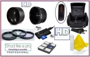 PRO Super Saving Hi Def Accessory Pack For Panasonic LUMIX DC-FZ82 DC-FZ83