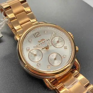 【COACH】COACH手錶型號CH00001(玫瑰金色錶面玫瑰金錶殼玫瑰金色精鋼錶帶款)