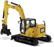 CAT Caterpillar 309 CR Next Generation Mini Hydraulic Excavator with Work Tools and Operator High Line Series 1/50 Diecast Model by Diecast Masters 85592