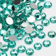 10000PCS 3Mm Resin Flatback Rhinestones for Crafts, Aquamarine Flatback Rhinesto