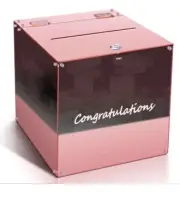 Large Luxurious Card Box with Lock, Gift Money Card Box for Wedding...