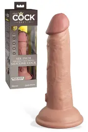 Pipedream King Cock Elite Dual Density Vibrating 6" Silicone Dildo