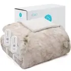 Dowin Electric Blanket King Size, Faux Fur & Sherpa Heated Blanket 100"x 90",...